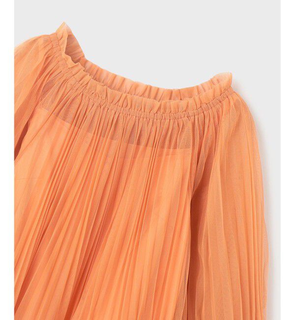  「チュールプリーツトップ」|シャツ・ブラウス|