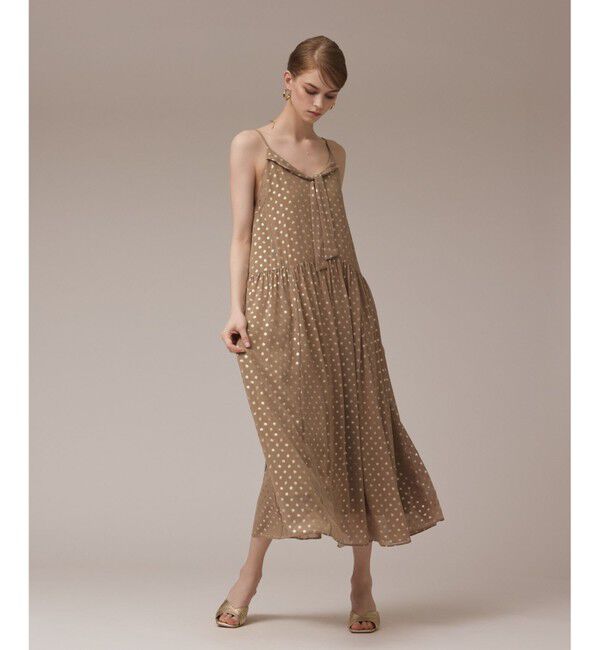 Diagram「フォイルドットキャミワンピース」|ワンピース|ベージュ