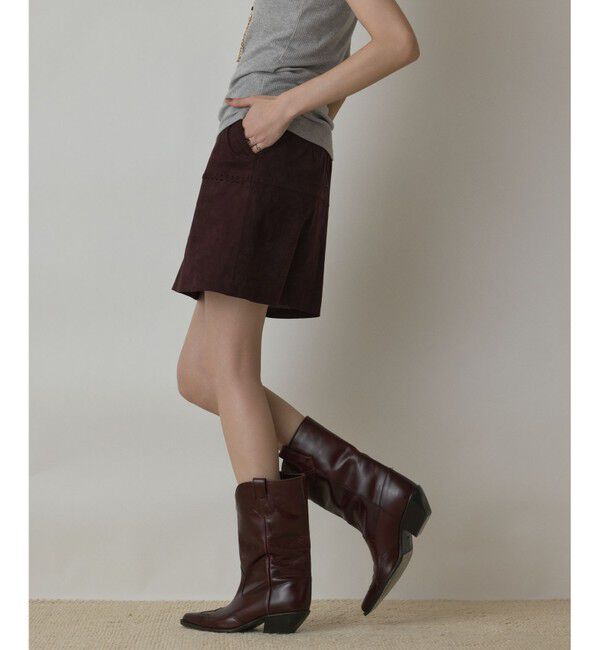 GRACE CONTINENTAL「パッチワークミニスカート」|スカート|ﾀﾞｰｸﾌﾞ