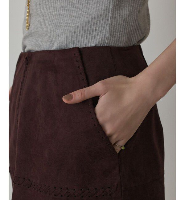 GRACE CONTINENTAL「パッチワークミニスカート」|スカート|