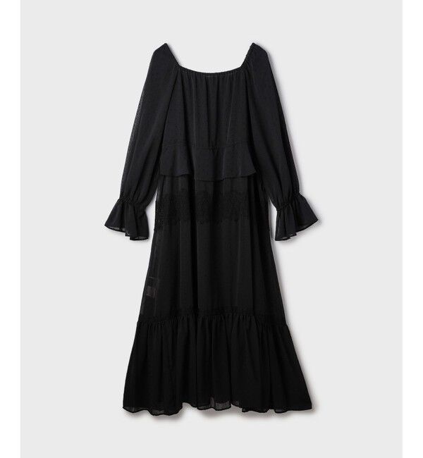 GRACE CONTINENTAL「レースコンビカットジャガードワンピース」|ワンピース|