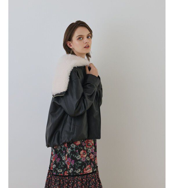 GRACE CONTINENTAL「フェイクレザーボンバージャケット」|その他|