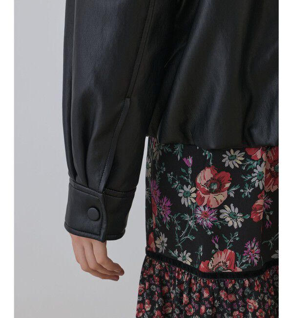 GRACE CONTINENTAL「フェイクレザーボンバージャケット」|その他|