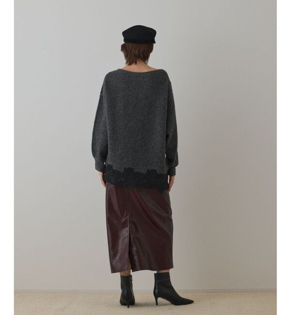 Diagram「レースドルマンニットトップ」|ニット・セーター|