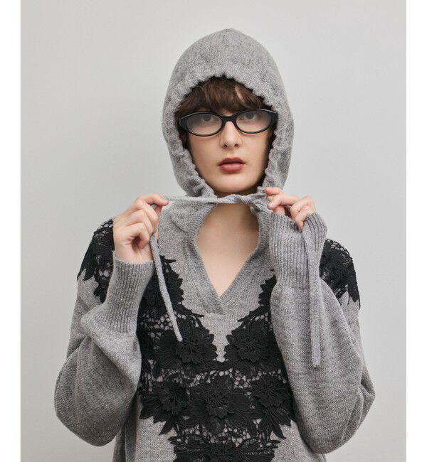 GRACE CONTINENTAL「ケミカルレースニットワンピース」|ワンピース|