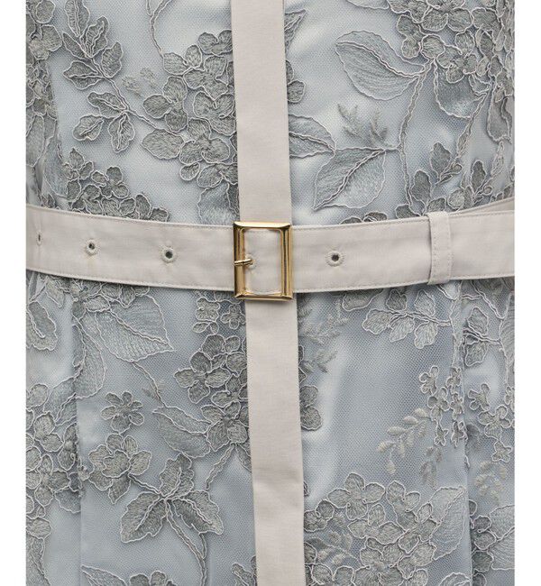 GRACE CONTINENTAL「フラワーコード刺繍ワンピース」|ワンピース|