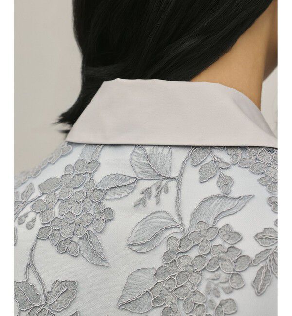 GRACE CONTINENTAL「フラワーコード刺繍ワンピース」|ワンピース|