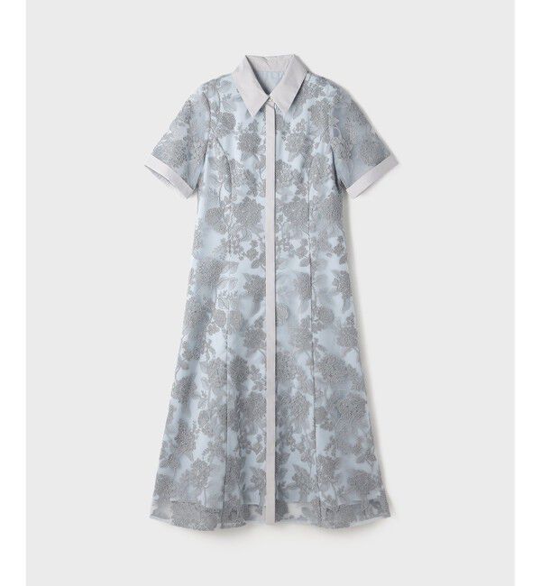 GRACE CONTINENTAL「フラワーコード刺繍ワンピース」|ワンピース|