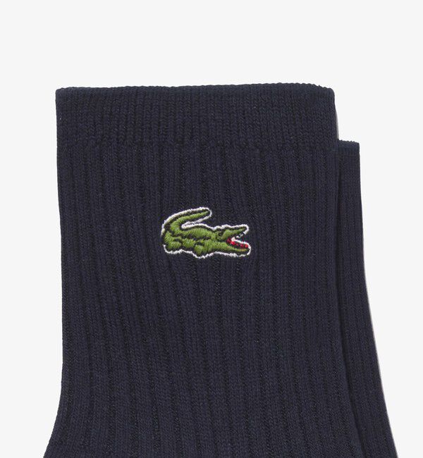 LACOSTE「クロックエンブレムプレーンショートソックス」|ソックス|
