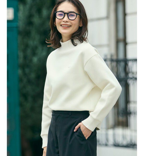 LACOSTE「ダンボールニット ハイネックプルオーバースウェット」|スウェット・ジャージ|