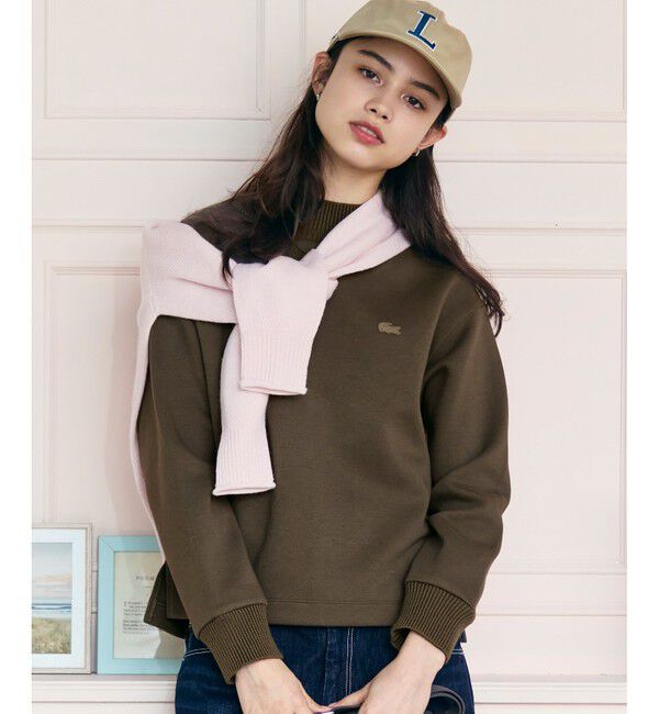 LACOSTE「ダンボールニット ハイネックプルオーバースウェット」|スウェット・ジャージ|