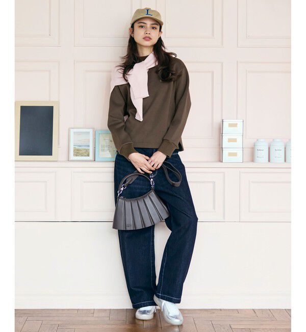 LACOSTE「ダンボールニット ハイネックプルオーバースウェット」|スウェット・ジャージ|