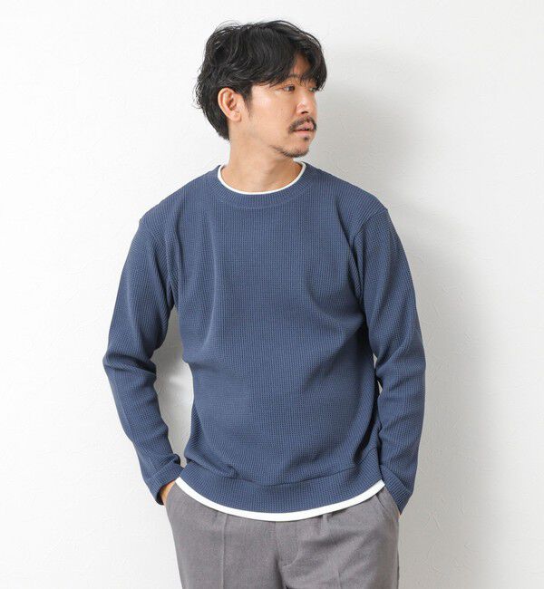 NOLLEY'S goodman「【IRM】《吸水速乾/UVカット》ワッフルダブルカラー LS Tee 25AW」|Tシャツ・カットソー|