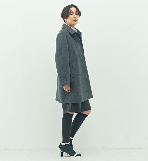 NOLLEY'S sophi「ステンカラー2WAYハーフコート」|ステンカラーコート|