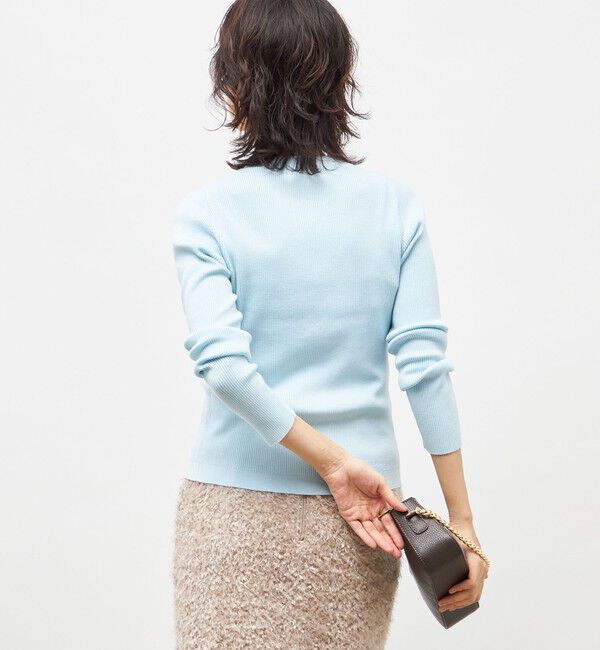 NOLLEY'S sophi「《アンサンブル対応》《手洗い可能》カシミヤ混リブVネックカーディガン」|カーディガン|