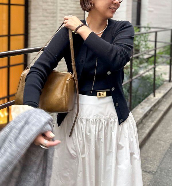 NOLLEY'S sophi「《アンサンブル対応》《手洗い可能》カシミヤ混リブVネックカーディガン」|カーディガン|