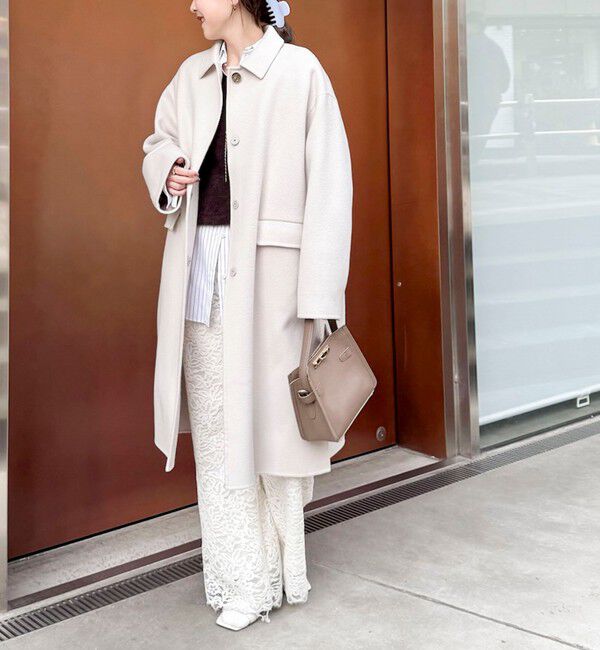 NOLLEY'S sophi「SUPER140リバーステンカラーコート」|ステンカラーコート|