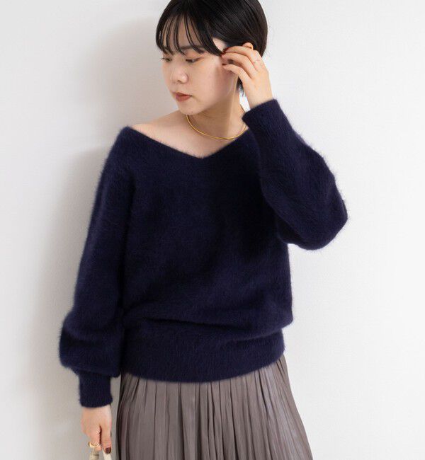 NOLLEY'S sophi「ヘアリー2WAYプルオーバーニット」|ニット・セーター|