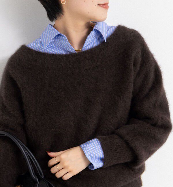 NOLLEY'S sophi「ヘアリー2WAYプルオーバーニット」|ニット・セーター|