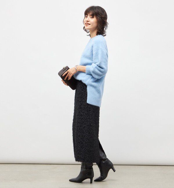 NOLLEY'S sophi「カシミヤ混ヘアリークルーネックプルオーバー」|ニット・セーター|