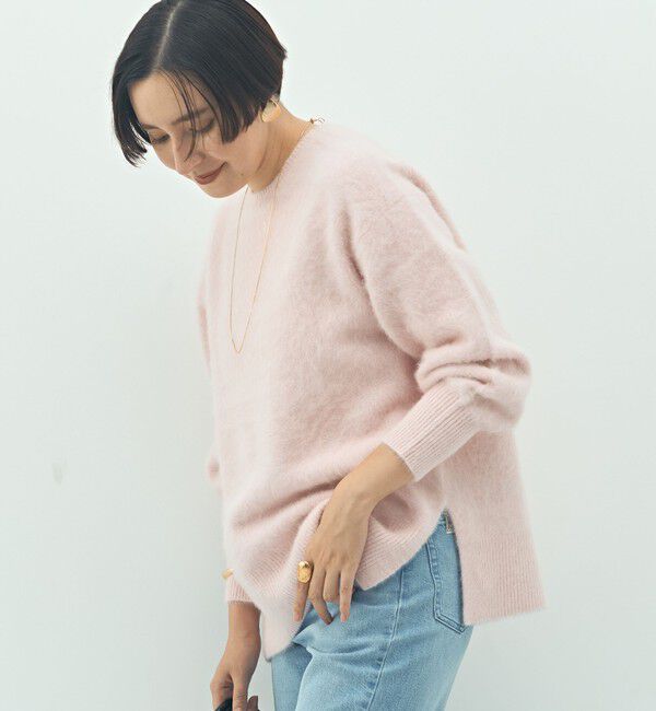 NOLLEY'S sophi「カシミヤ混ヘアリークルーネックプルオーバー」|ニット・セーター|