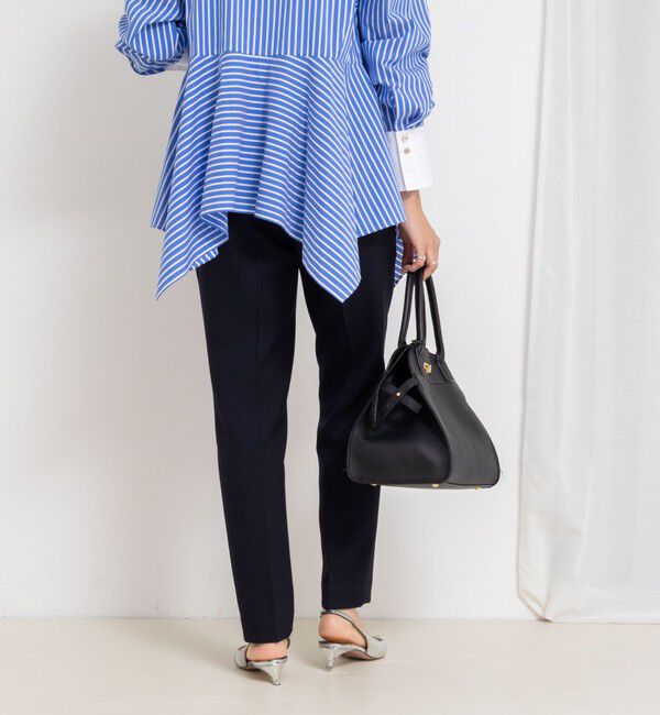 NOLLEY'S sophi「《セットアップ対応》ウォッシャブルウール調テーパードパンツ」|その他|