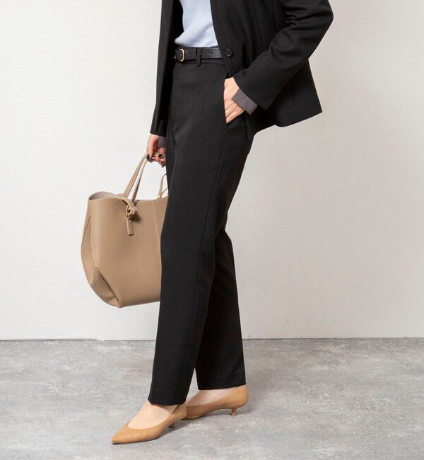 NOLLEY'S sophi「《セットアップ対応》ウォッシャブルウール調テーパードパンツ」|その他|