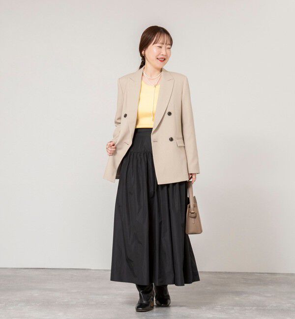 NOLLEY'S sophi「ウォッシャブルメモリータフタロングスカート」|スカート|