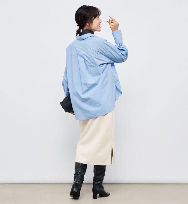 NOLLEY'S sophi「ウォッシャブルスエードダンボールタイトスカート」|タイト|