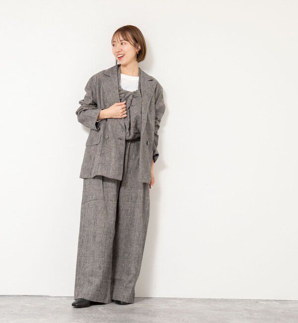 NOLLEY'S「【enrica/エンリカ】グレンチェックサロペットパンツ」|オールインワン|