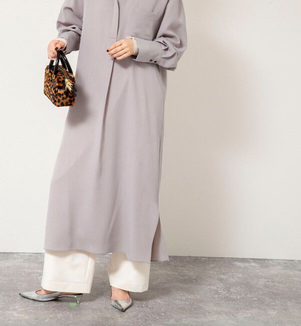 NOLLEY'S sophi「ウォッシャブルツイルロングシャツワンピース」|ワンピース|