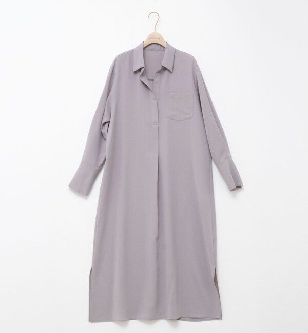 NOLLEY'S sophi「ウォッシャブルツイルロングシャツワンピース」|ワンピース|