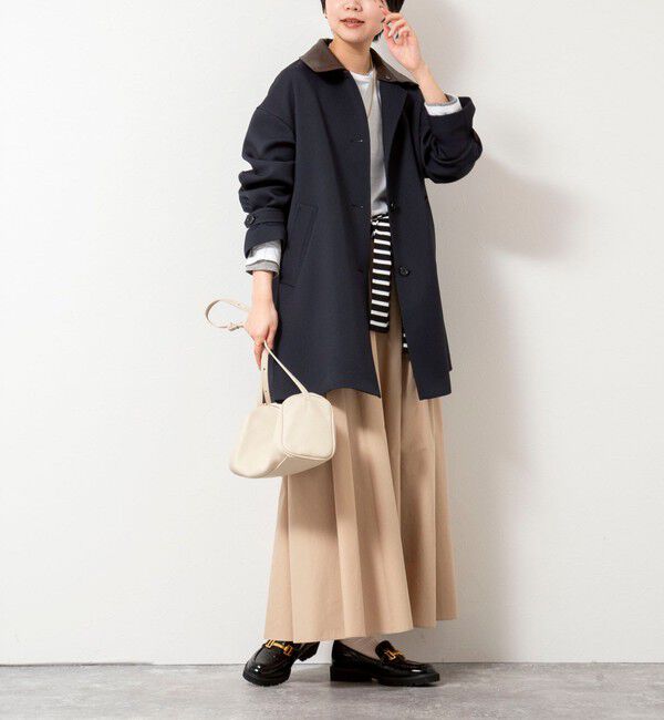 NOLLEY'S「ウォッシャブルトリプルクロス3WAYステンカラーコート」|ステンカラーコート|