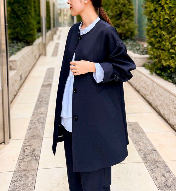 NOLLEY'S「ウォッシャブルトリプルクロス3WAYステンカラーコート」|ステンカラーコート|