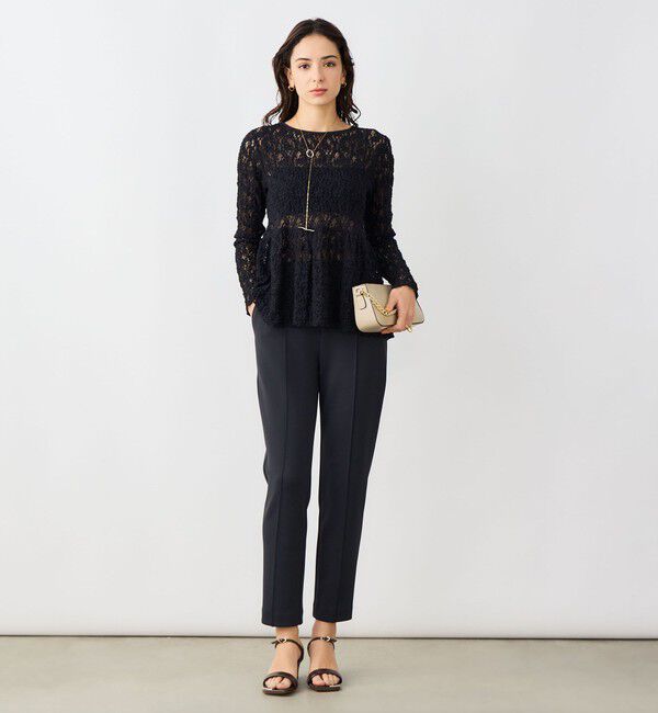 NOLLEY'S sophi「《セットアップ対応》ウォッシャブルダンボールテーパードパンツ」|その他|