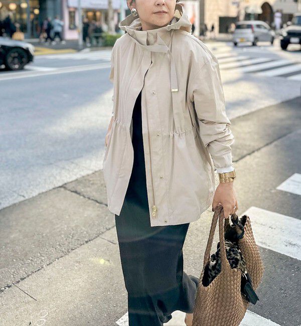 NOLLEY'S「ウォッシャブルサテンナロースカート」|フレア|