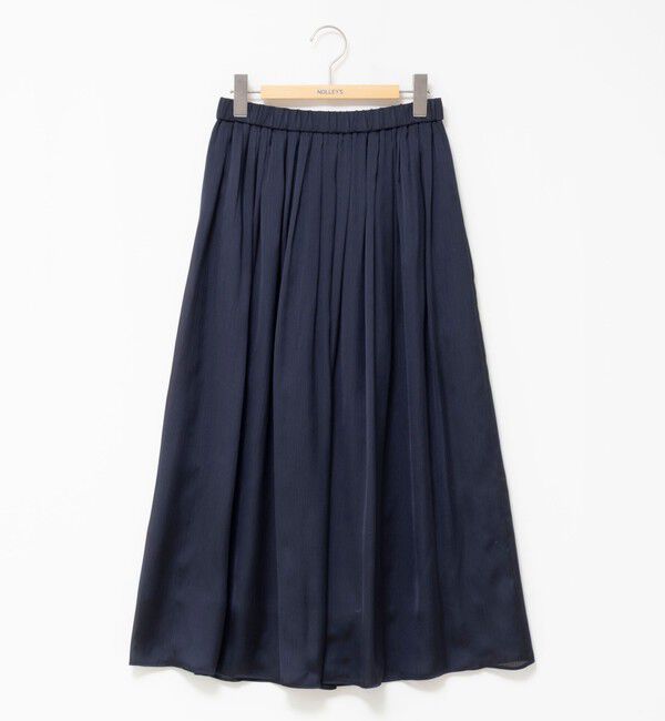 NOLLEY'S「ウォッシャブルサテン楊柳ギャザースカート」|スカート|