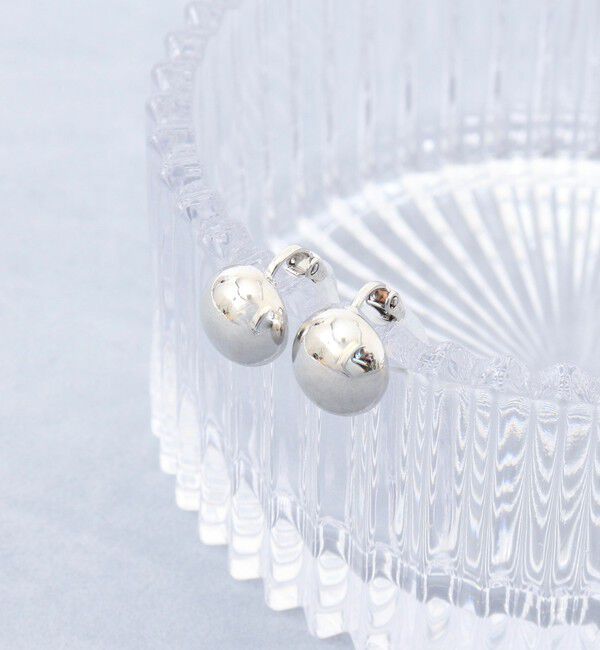 grace grace「【grace grace/グラスグラス】ラウンドドームイヤリング」|イヤリング|シルバー