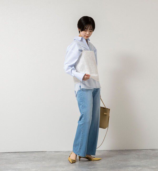 NOLLEY'S sophi「ウォッシャブルフェザースパンコールチュールキャミブラウス」|シャツ・ブラウス|