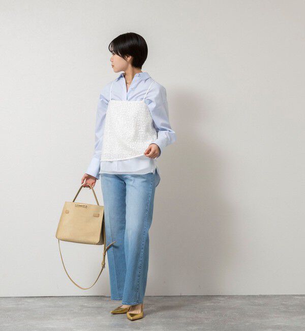 NOLLEY'S sophi「ウォッシャブルフェザースパンコールチュールキャミブラウス」|シャツ・ブラウス|