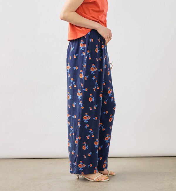 NOLLEY'S「ウォッシャブルスカーレット柄タックパンツ」|その他|