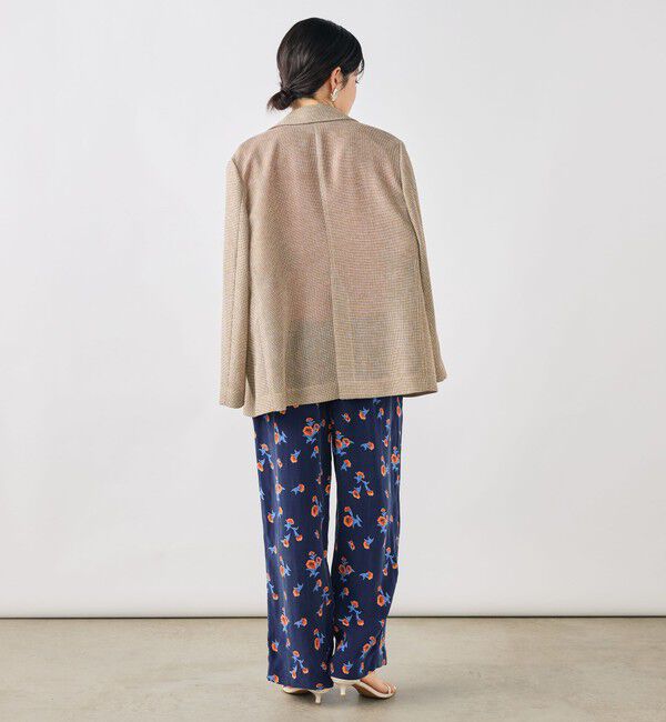 NOLLEY'S「ウォッシャブルスカーレット柄タックパンツ」|その他|