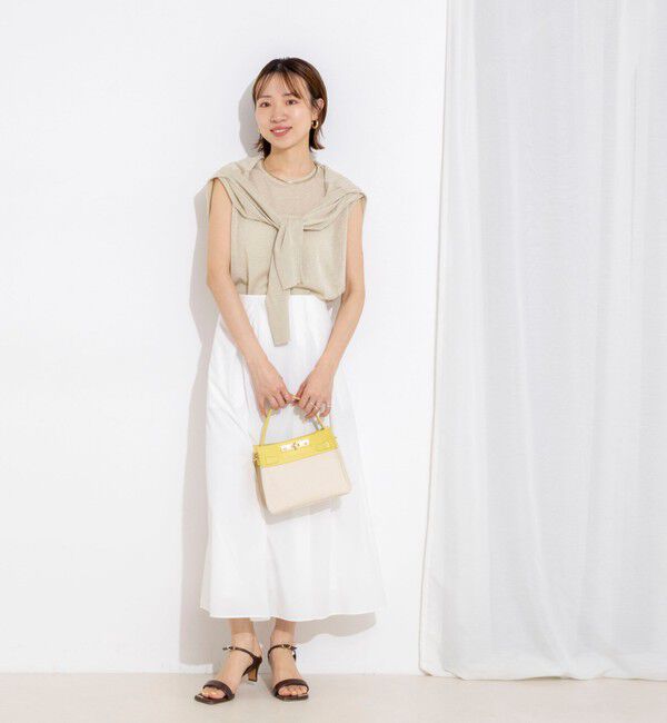 NOLLEY'S「【一部WEB限定色アイテム】ウォッシャブル高機能タックフレアースカート」|フレア|