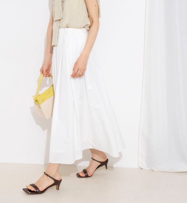 NOLLEY'S「【一部WEB限定色アイテム】ウォッシャブル高機能タックフレアースカート」|フレア|