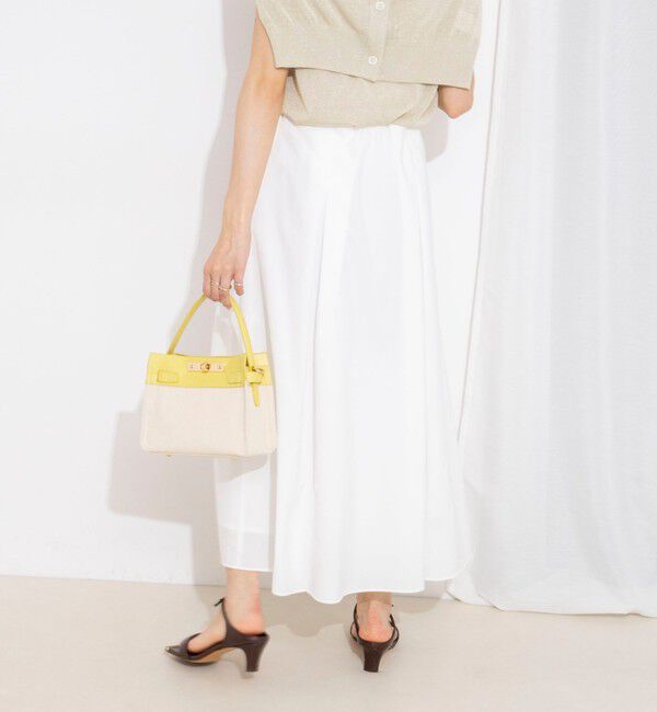 NOLLEY'S「【一部WEB限定色アイテム】ウォッシャブル高機能タックフレアースカート」|フレア|