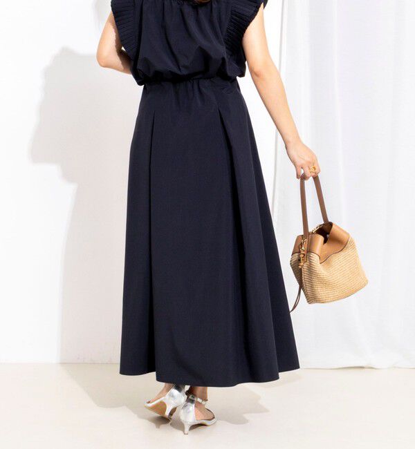 NOLLEY'S「【一部WEB限定色アイテム】ウォッシャブル高機能タックフレアースカート」|フレア|