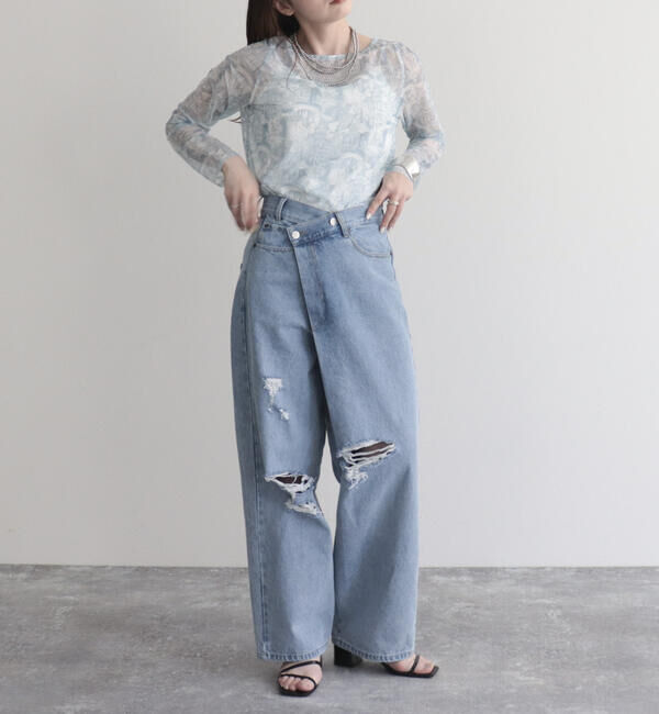 fredy emue「ランドスケープシアープルオーバー」|Tシャツ・カットソー|