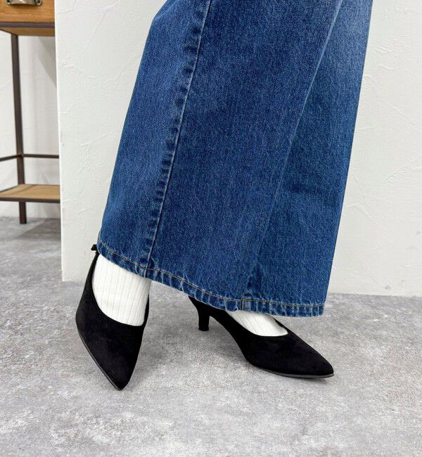 fredy emue「FRセンタープレスセミワイドデニムパンツ」|デニム|