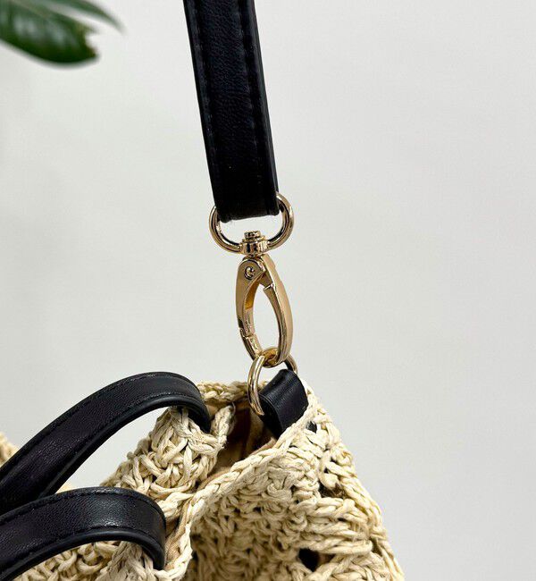 fredy emue「異素材ハンドルペーパートート＆ショルダーバッグ」|かごバッグ|