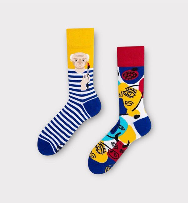 GLOSTER「【MANY MORNINGS/メニーモーニングス】アーティストソックス」|ソックス|ブルー系その他